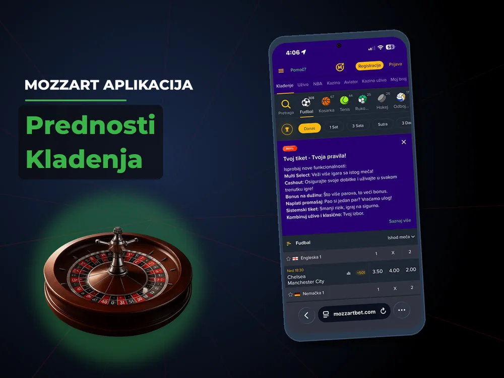Mozzart Aplikacija - Prednosti Kladenja