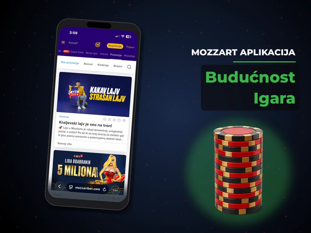Mozzart Aplikacija - Budućnost Igara