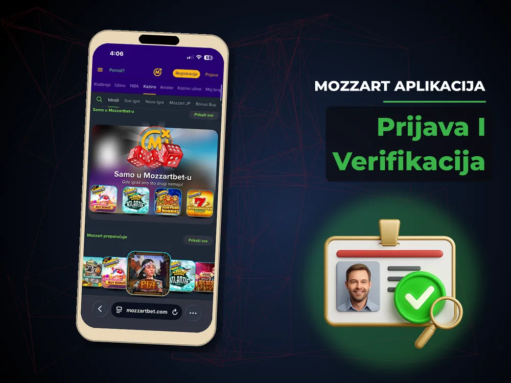 Mozzart Aplikacija - Prijava I Verifikacija